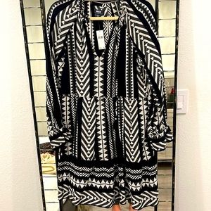 BRAND NEW!!! Anthropologie Maeve Dominique Tunic Dress in Black